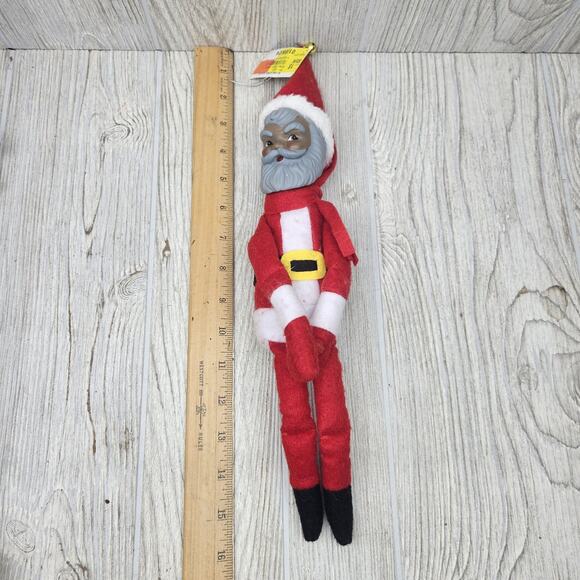 Mr Christmas Knee‎ Hugger Elf Santa 2024 African American Grey Beard - Picture 4 of 6
